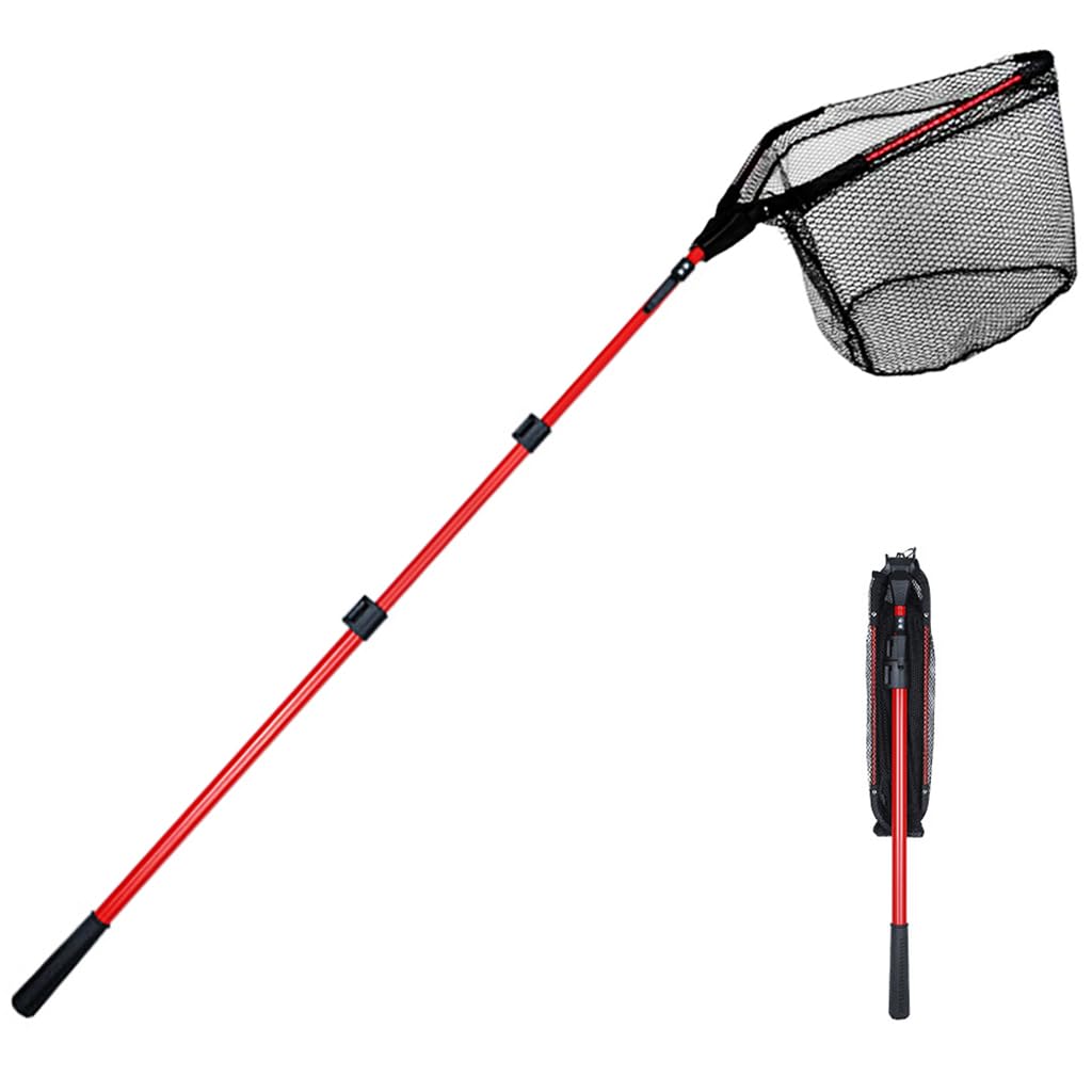 Proberos Retractable Fishing Net, Portable Aluminum Alloy Fishing Net Folding Triangle Wide Fishing Landing Net Telescopic Fishing Net Catcher Suitable for Fish Under 5 KG (2.1M) Proberos Retractable Fishing Net, Portable Aluminum Alloy Fishing Net Folding Triangle Wide Fishing Landing Net Telescopic Fishing Net Catcher Suitable for Fish Under 5 KG (2.1M)
